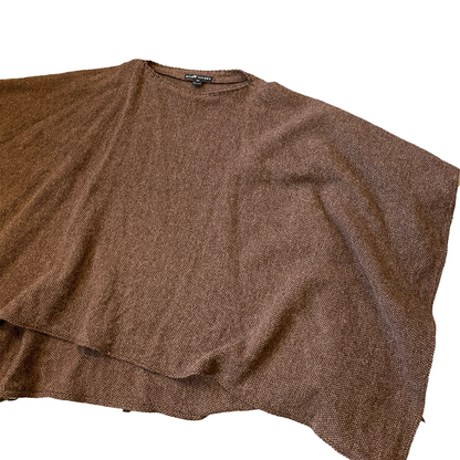 Women's XS/S Ralph Lauren Lambs Wool Brown Poncho