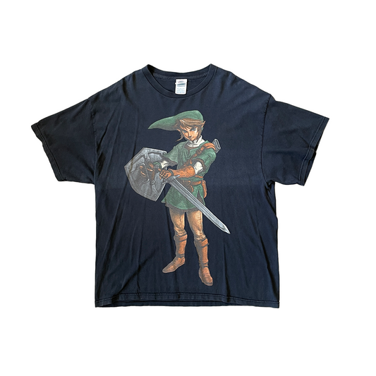 Size XL Zelda Black Graphic T-Shirt