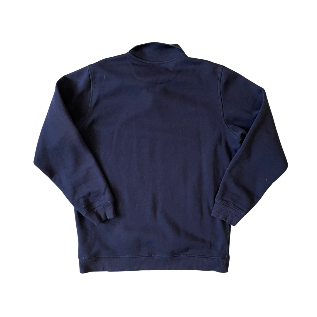 Size Large James Pringle 1/4 Button Navy Sweatshirt