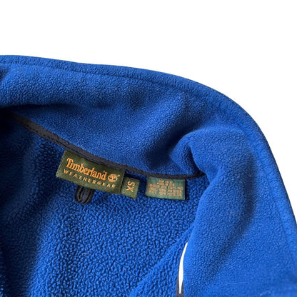 Size XS Timberland Blue Zip-Up Fleece