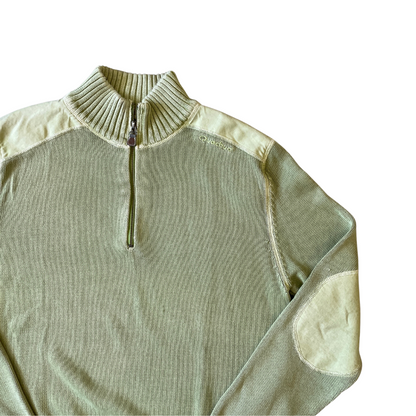 Size Large Quecha Green 1/4 Zip Knit