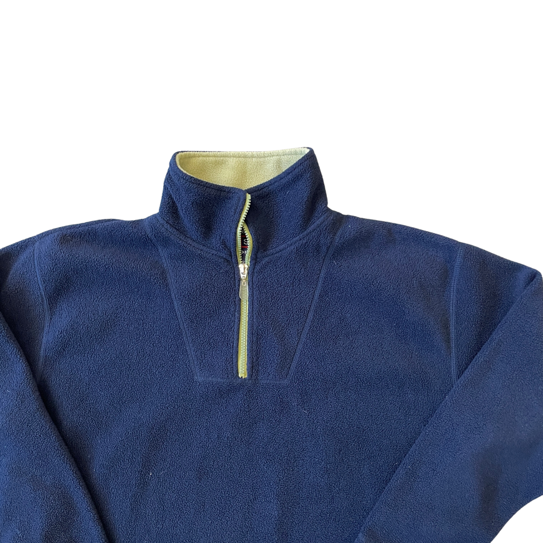 Women's XL 1/4 Zip Navy Fleece