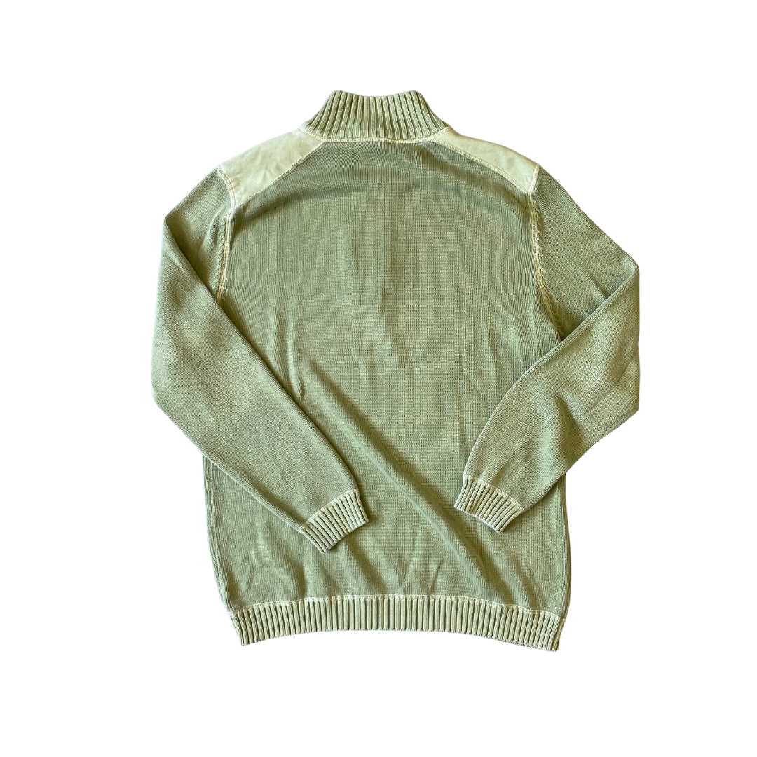 Size Large Quecha Green 1/4 Zip Knit