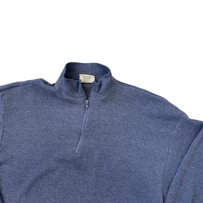 Size XL Orbit Navy 1/4 Zip Sweatshirt