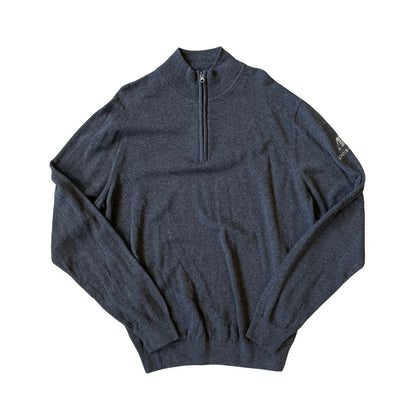 Size Large Premier 1/4 Zip Grey Knit