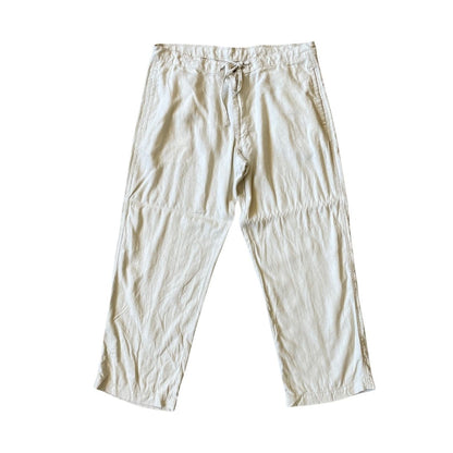 38W 30L Marks & Spencers Cream Linen Trousers