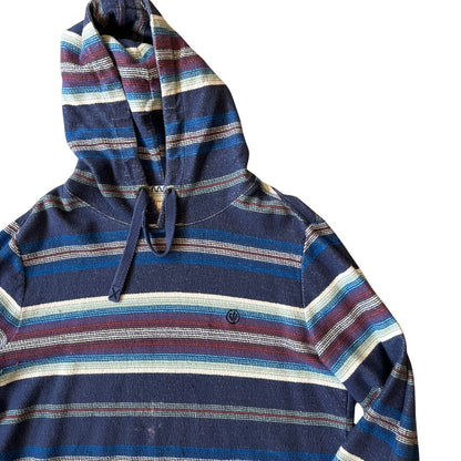 Size Medium Fat Face Blue Stripe Hoodie