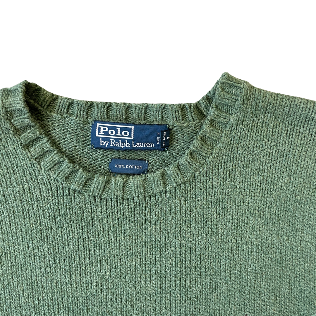 Size Large Ralph Lauren Green Knit Jumper