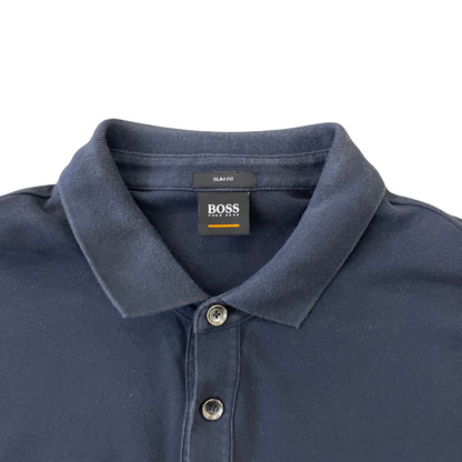 Size Large Hugo Boss Navy Long Sleeve Polo