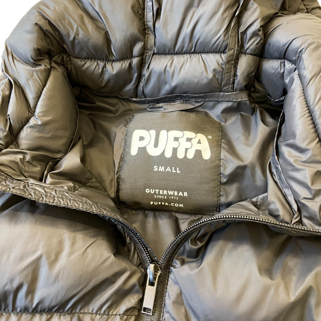 Women's Size Small Puffa Black Puffer Coat