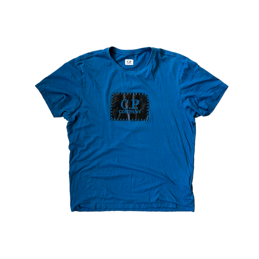 Size Large CP Company Blue Logo T-Shirt