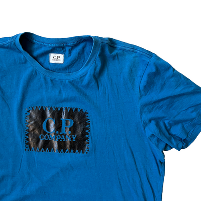 Size Large CP Company Blue Logo T-Shirt