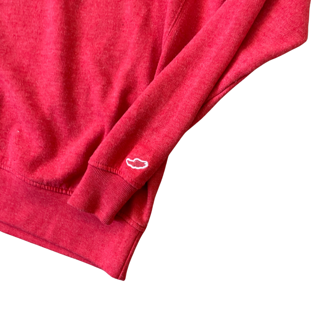 Size Small Red 1/4 Zip Sweatshirt