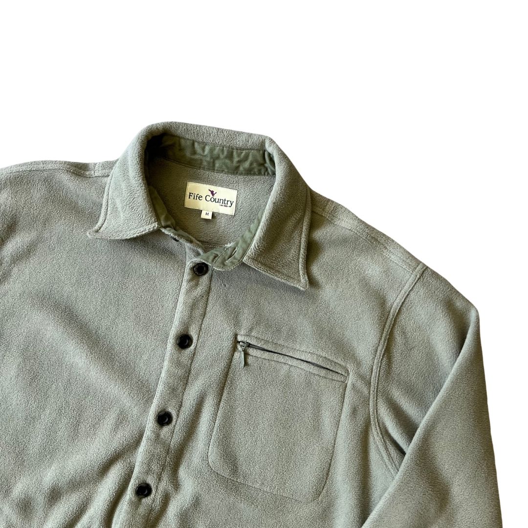 Size Medium Fife Country Green Fleece Shirt