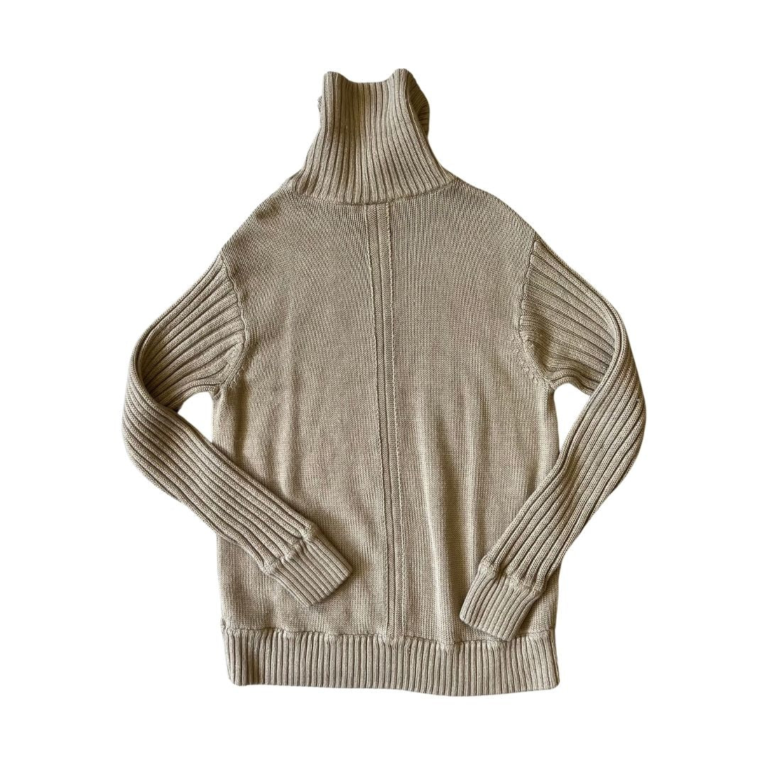 Size Large Beige Roll Neck Knit