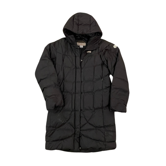 Women's Small Timberland Black Longline Quilted Coat