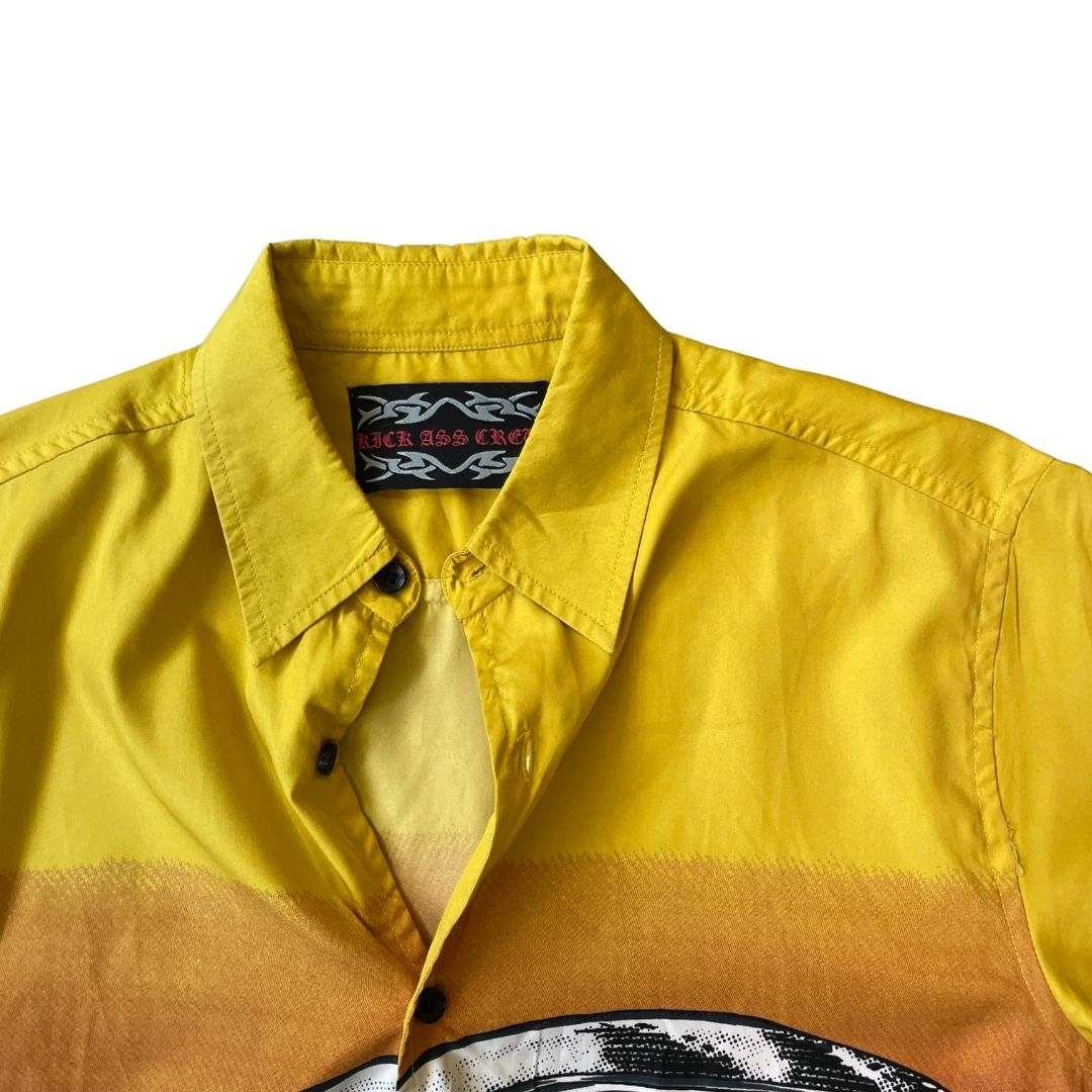 Size Small Y2K Yellow Graphic Shirt