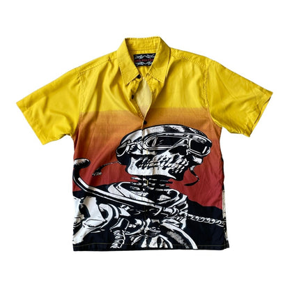 Size Small Y2K Yellow Graphic Shirt