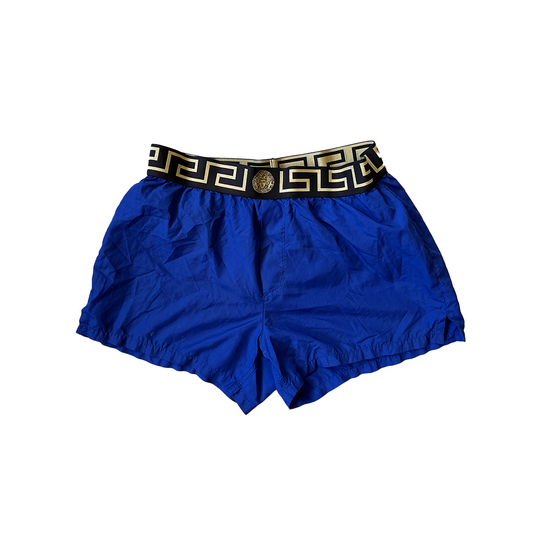 Size Small Versace Blue Swim Trunks