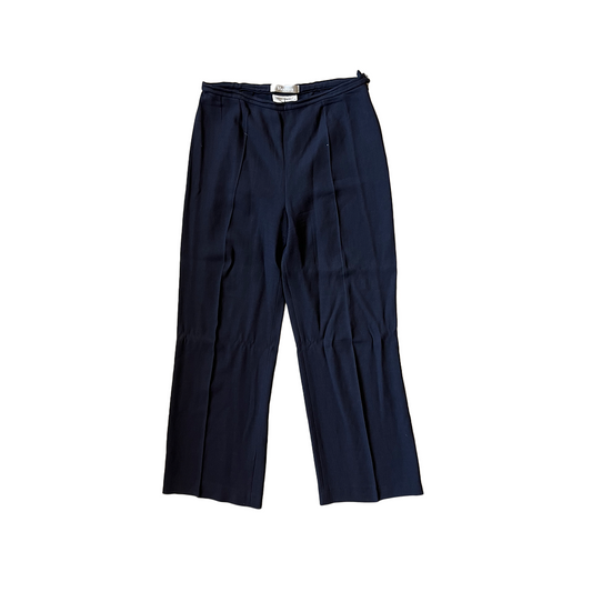32W 31L Size 16 Maxmara Navy Smart Trousers