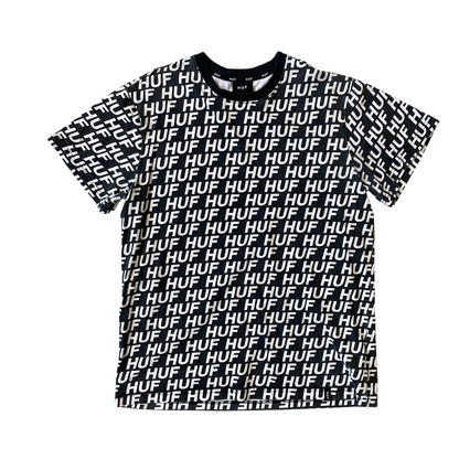 Size Large HUF Black Print T-Shirt