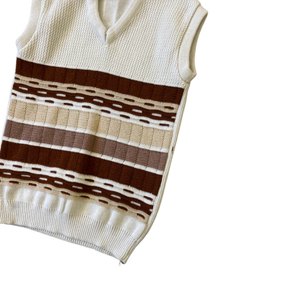 Size XS Cream Knitted Vest