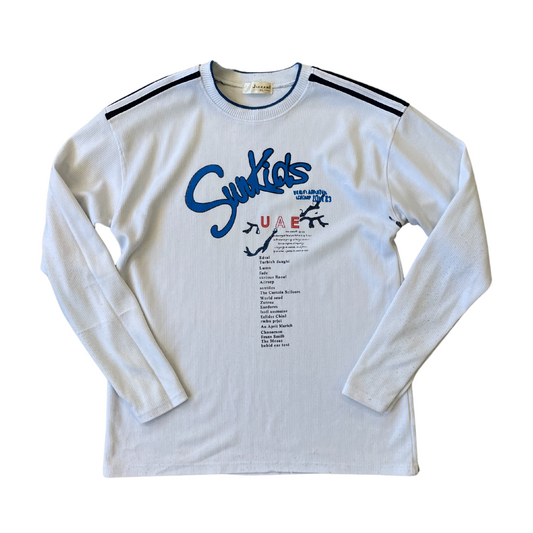 Youths XL 14-15 Years White Y2K Graphic Top