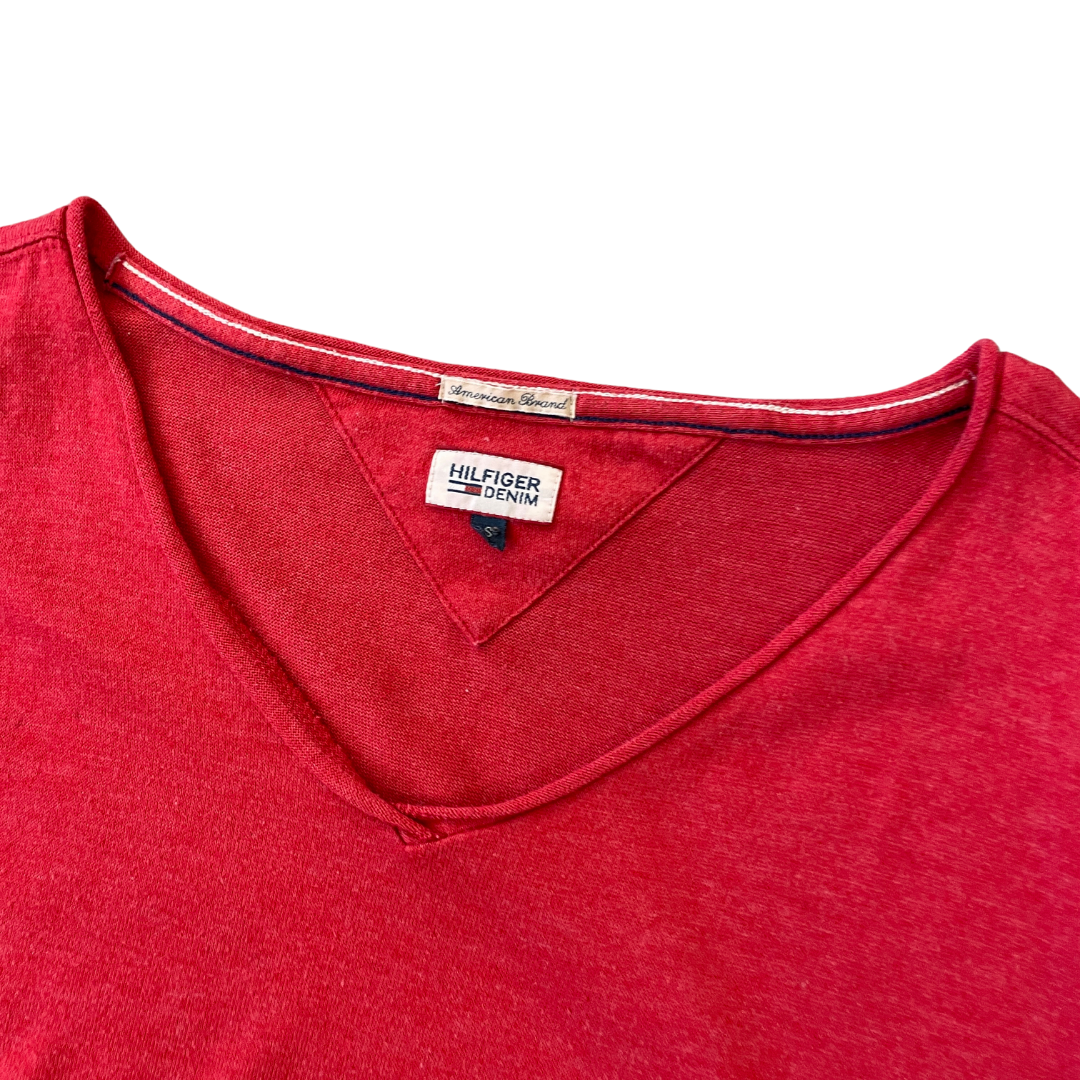 Women's Small Tommy Hilfiger Fine Knit Red Top