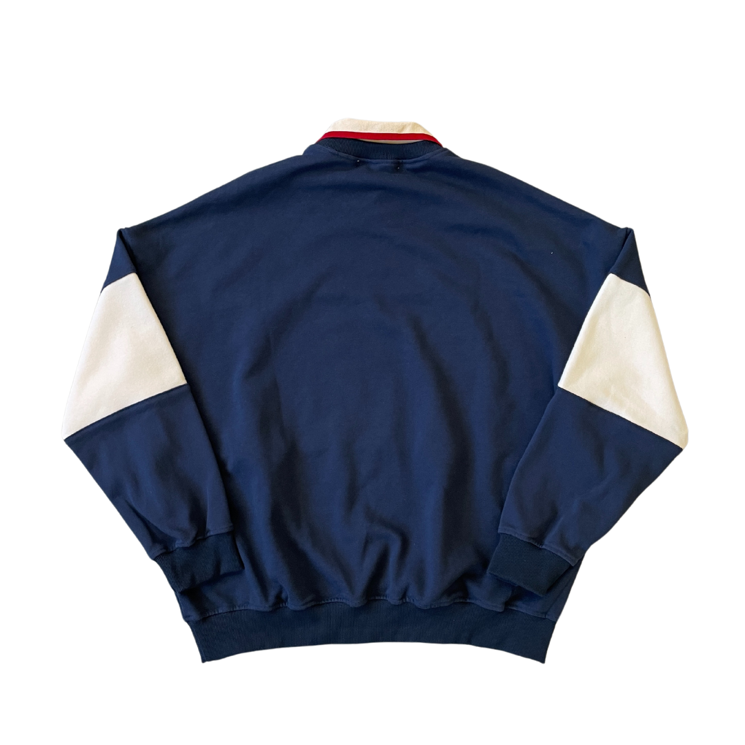 Size Medium Navy/Cream Graphic Sweatshirt
