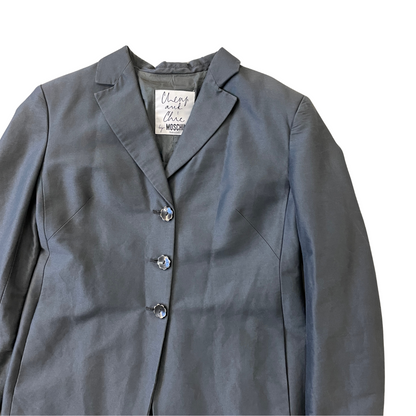 Women's Small Moschino Grey Longline Jacket