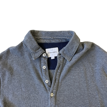 Size Small Peter Werth Collared Grey Sweatshirt