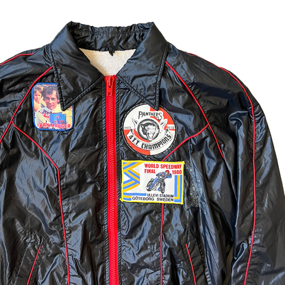 Size Medium Speed Way Black Bomber Jacket