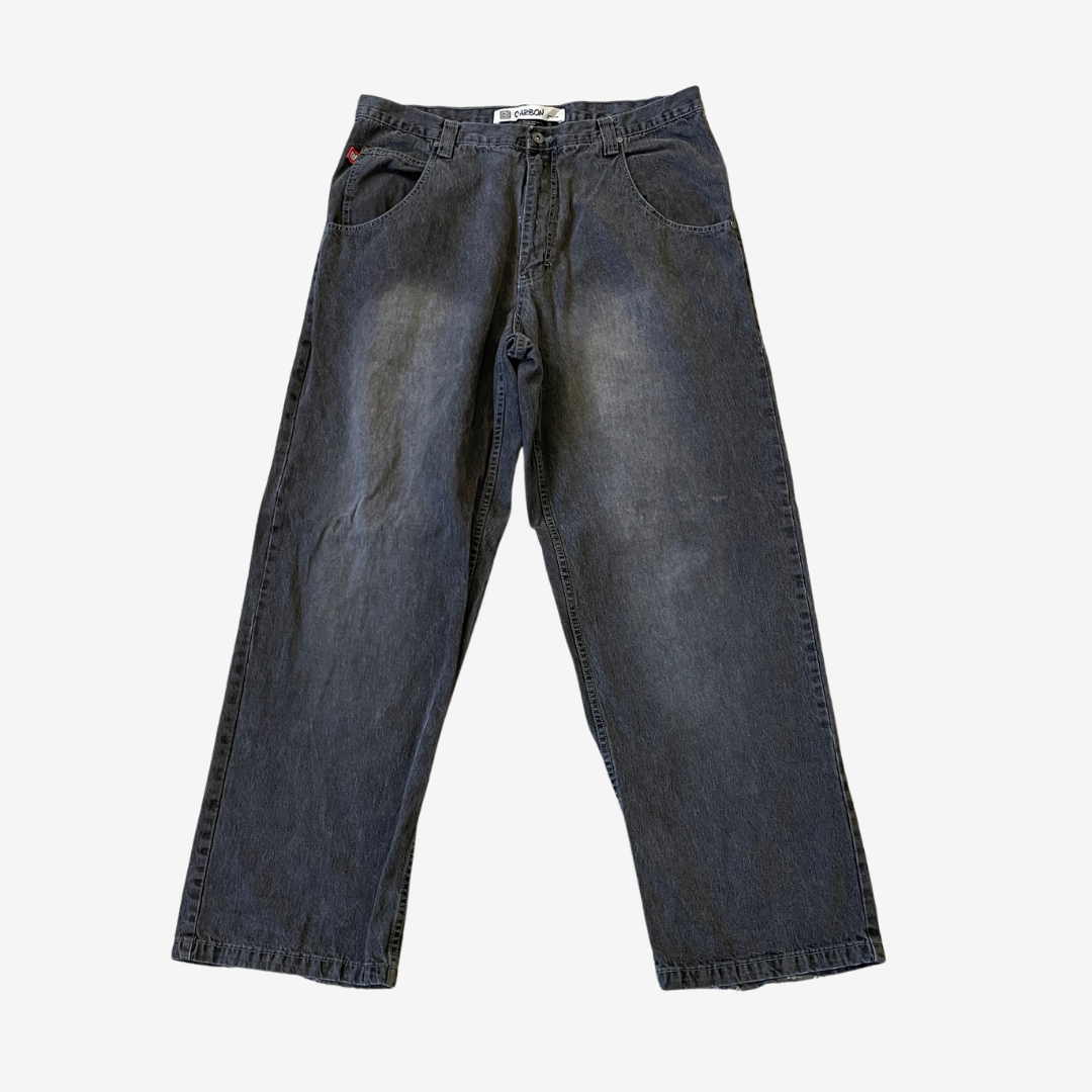 38W 34L Carbon Black Denim Jeans