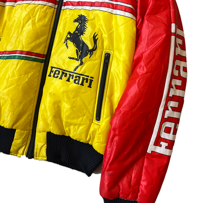 Size Large Ferrari Red/Yellow Padded Shell Jacket