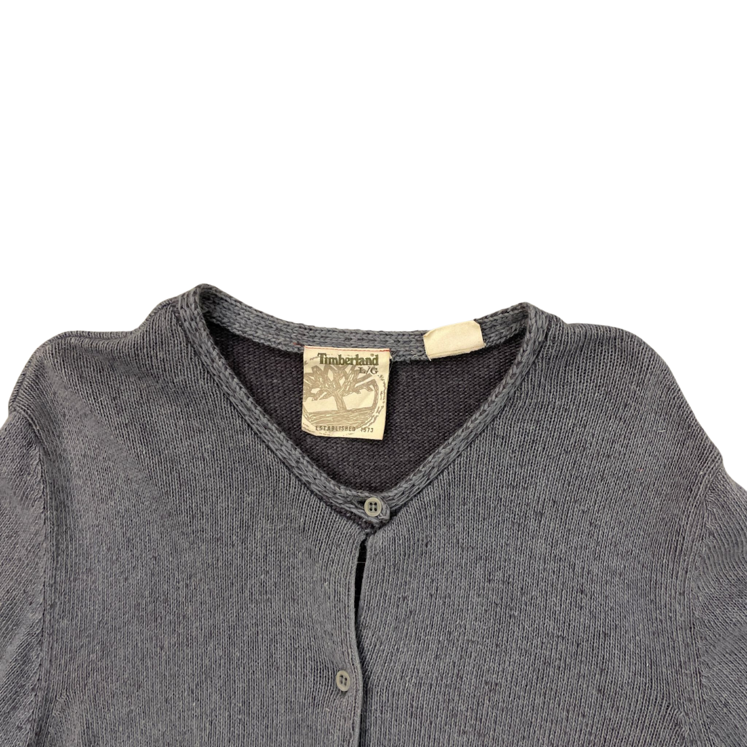 Women's Size Large Timberland Grey Button Up Cardigan