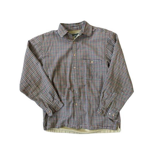 Size Medium Multi Check Fleece Lined Shirt