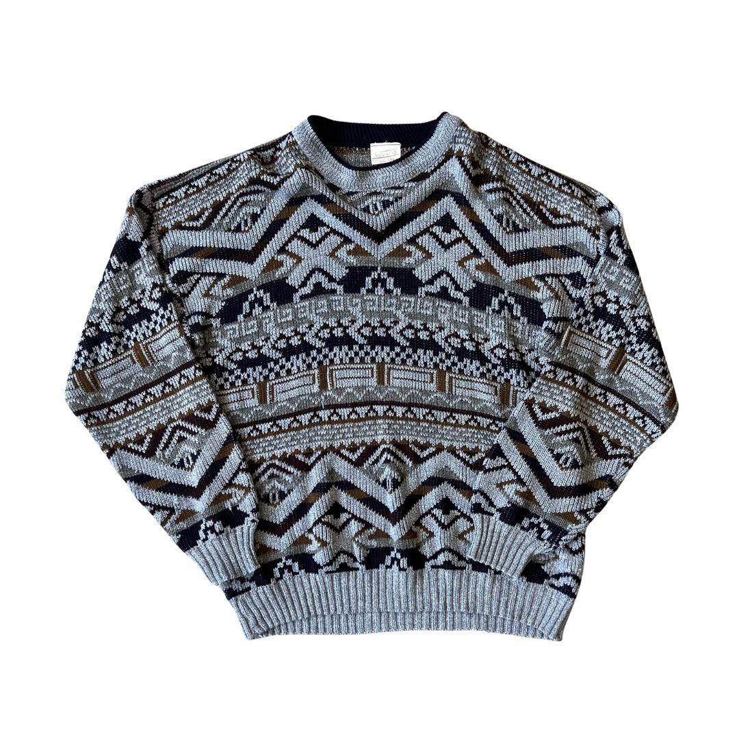 Size XL Menswear Blue Knit Jumper