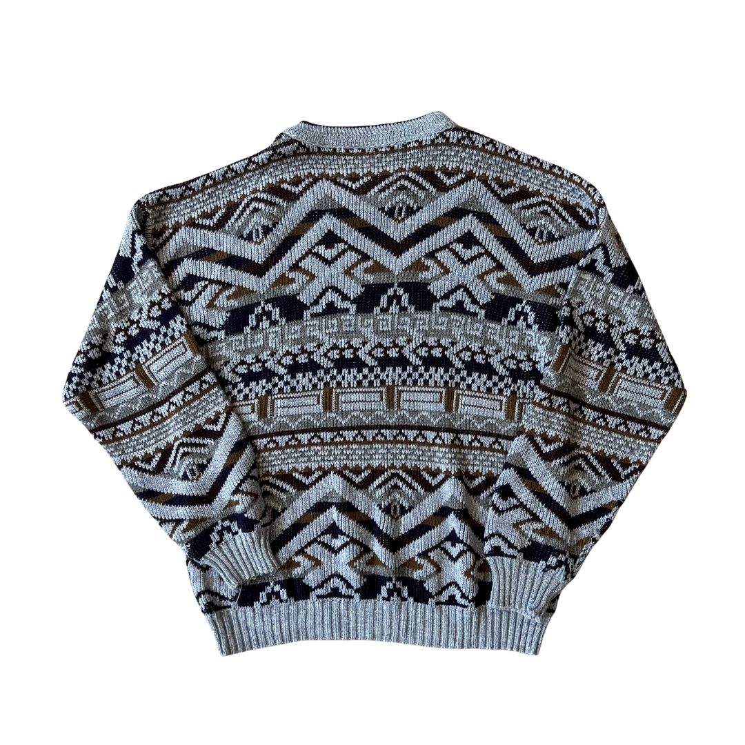 Size XL Menswear Blue Knit Jumper