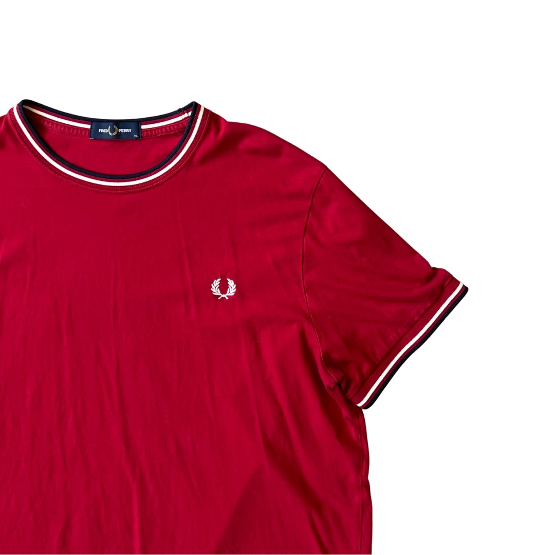 Size XL Fred Perry Red T-Shirt