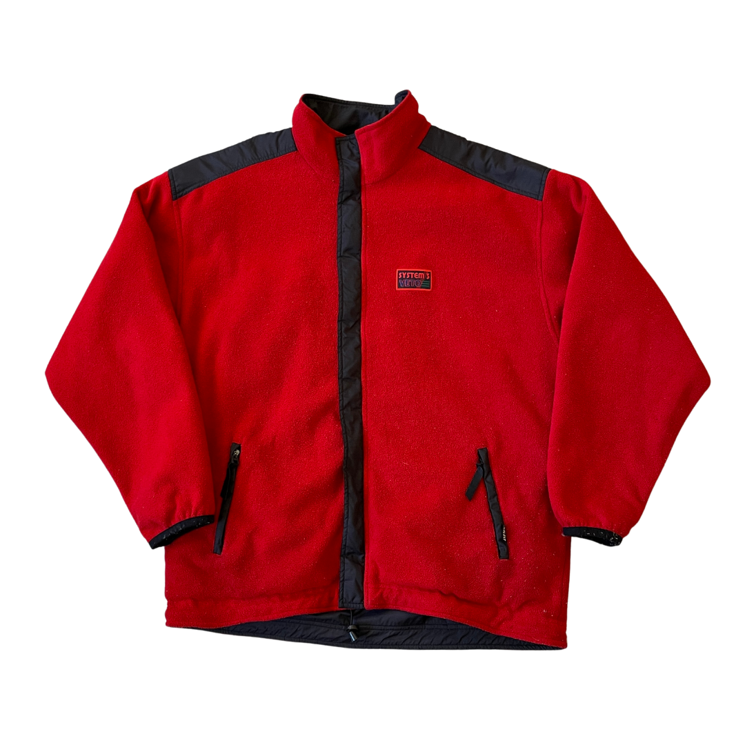 Size XXL Systems 3 Veto Red Reversible Fleece Jacket