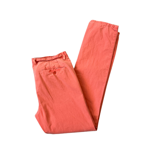 Size Medium 32W 35L Benetton Orange Trousers