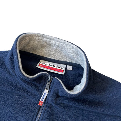 Size Large Giorgio Navy 1/4 Zip Fleece