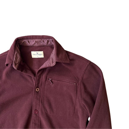 Size Small Fife Country Burgundy Fleece Shirt