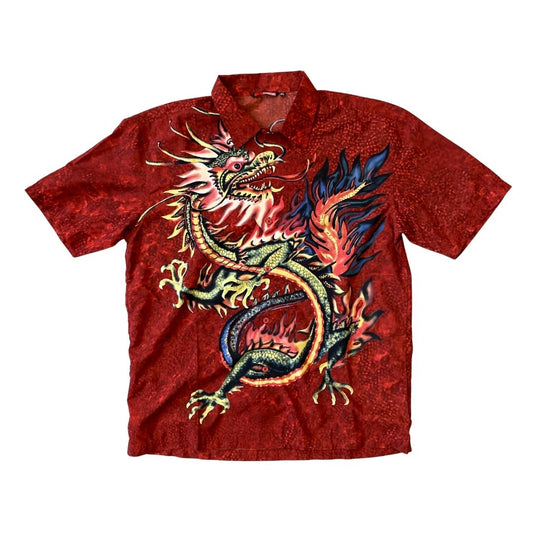 Size XL Y2K Dragon Shirt