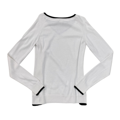 Women's Small Nike V-Neck White Jumper