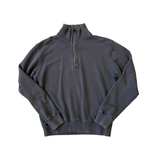 Size XL Nicholas Deakins Grey 1/4 Zip Sweatshirt