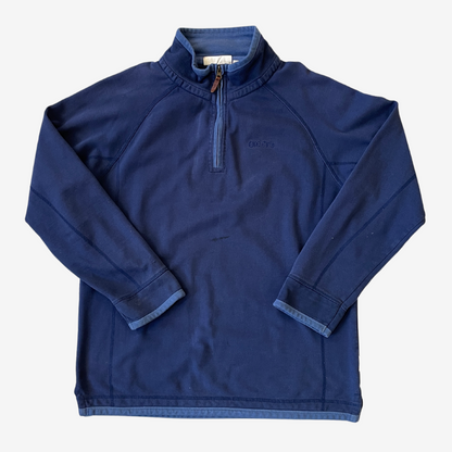 Size Large One Earth 1/4 Zip Navy Sweatshirt