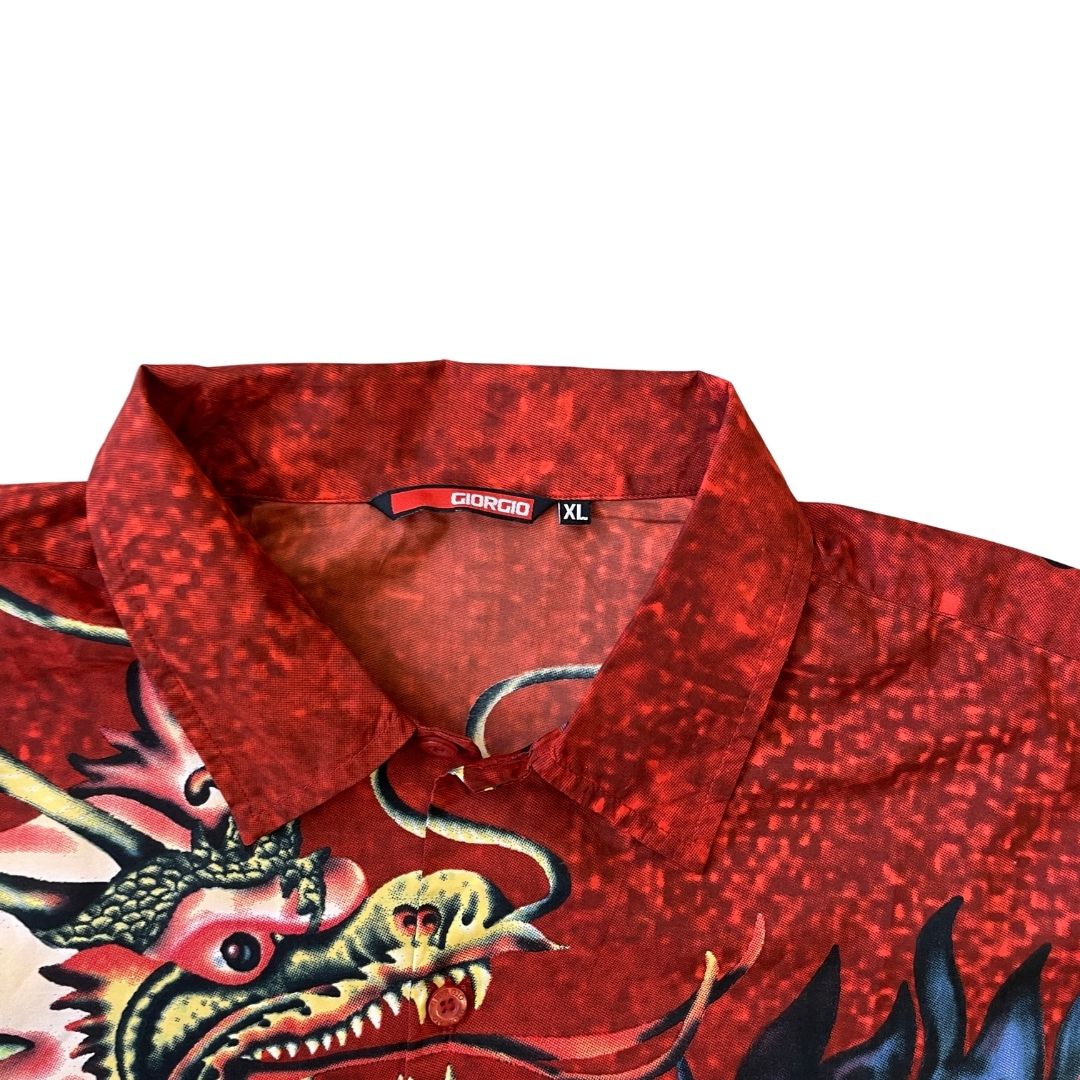 Size XL Y2K Dragon Shirt