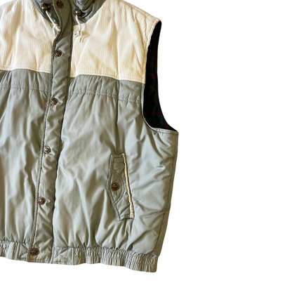 Size 2XL Green/Cream Gilet