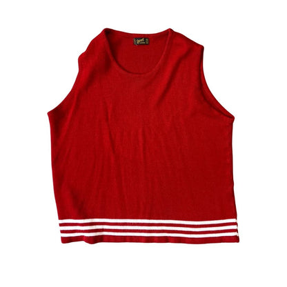 Women's XL Red Knit Vest